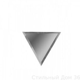 200х170 Зеркальная серебряная плитка "ПОЛУРОМБ"  с фацетом 10 мм